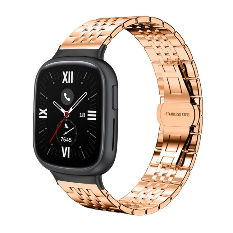 For Honor Watch 4 20mm xDfind Seven-bead Solid Stainless Steel Watch Band