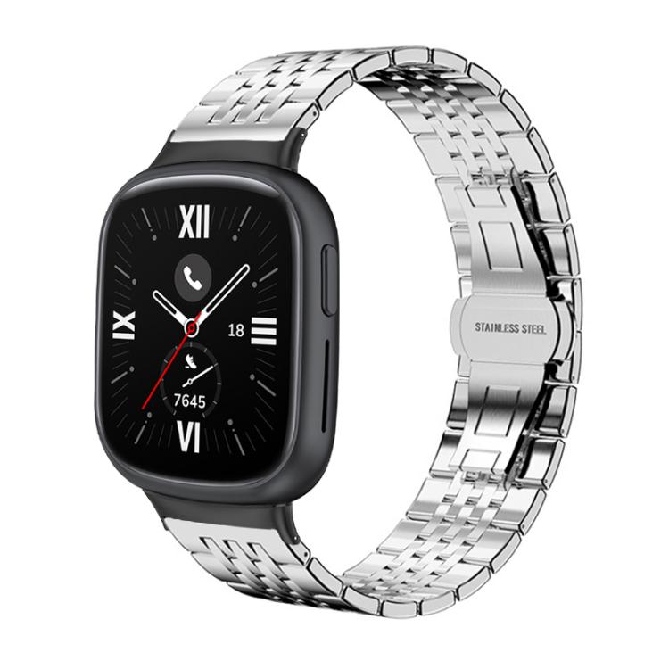 For Honor Watch 4 20mm xDfind Seven-bead Solid Stainless Steel Watch Band