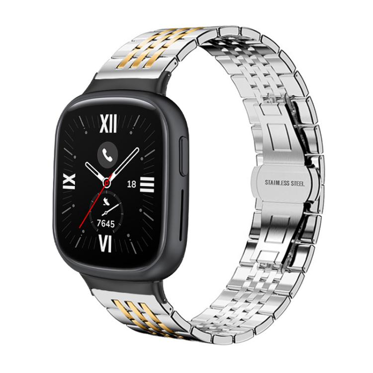 For Honor Watch 4 20mm xDfind Seven-bead Solid Stainless Steel Watch Band