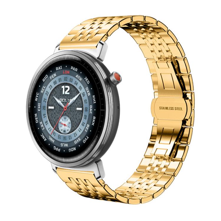 For Honor Watch Fit 22mm xDfind Seven-bead Solid Stainless Steel Watch Band