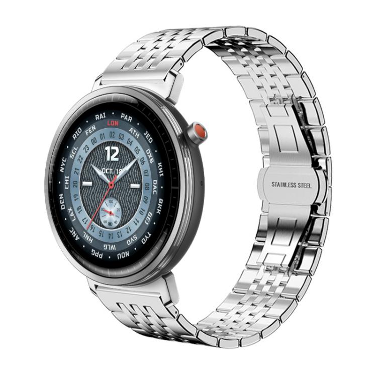 For Honor Watch Fit 22mm xDfind Seven-bead Solid Stainless Steel Watch Band