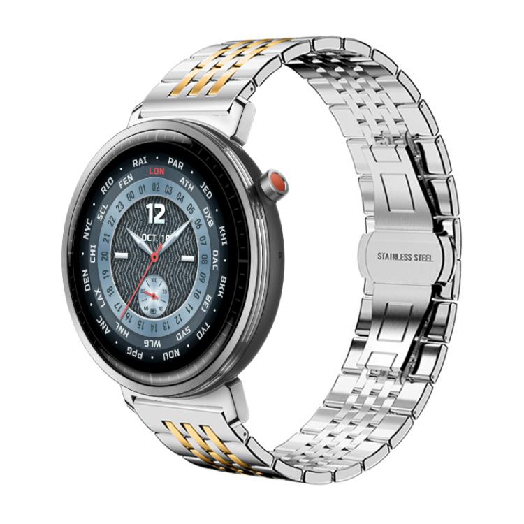 For Honor Watch Fit 22mm xDfind Seven-bead Solid Stainless Steel Watch Band