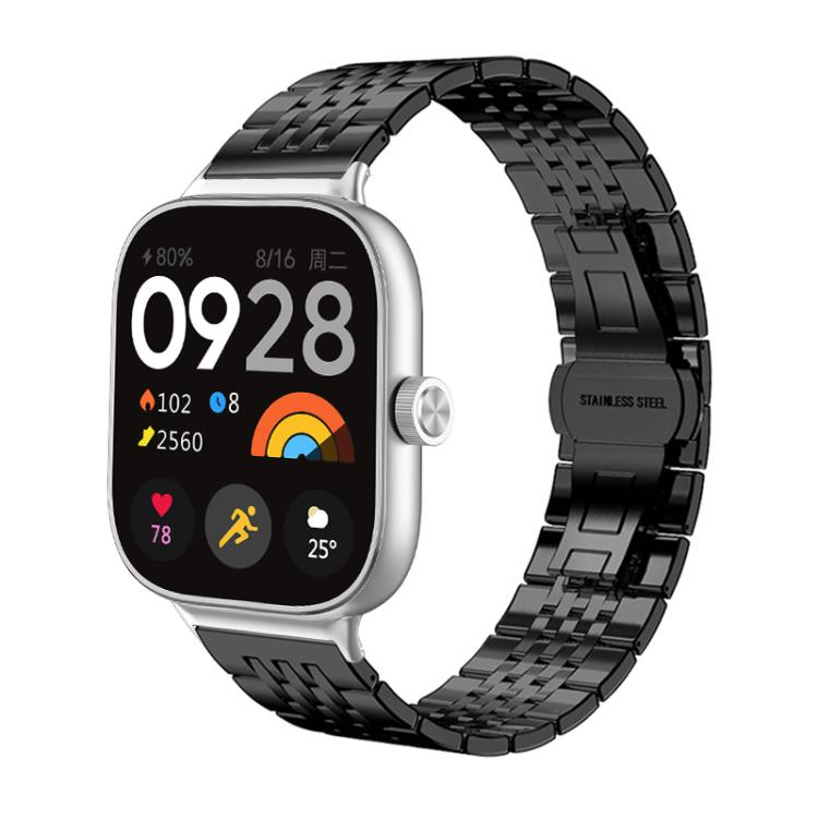 For Xiaomi Band 10 Pro / 9 Pro / Redmi Watch 6 xDfind Seven-bead Solid Stainless Steel Watch Band