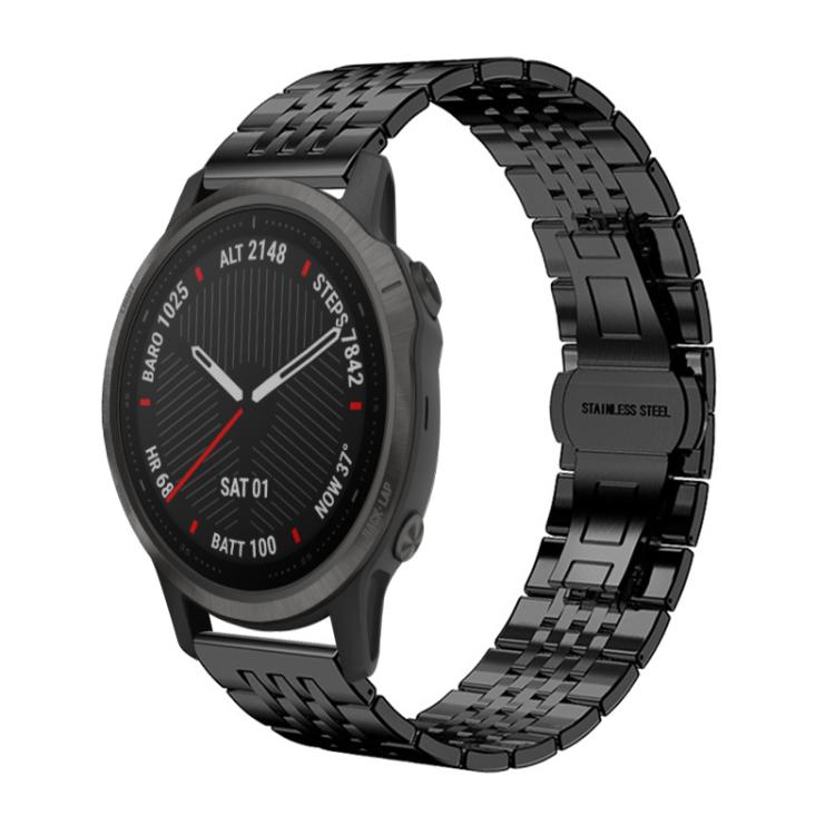 For Garmin Fenix 8/7S/6S/5S 20mm 18mm xDfind Seven-bead Solid Stainless Steel Watch Band