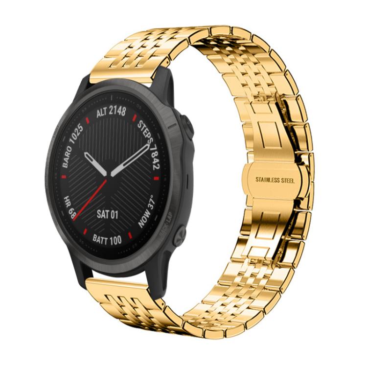 For Garmin Fenix 8/7S/6S/5S 20mm 18mm xDfind Seven-bead Solid Stainless Steel Watch Band