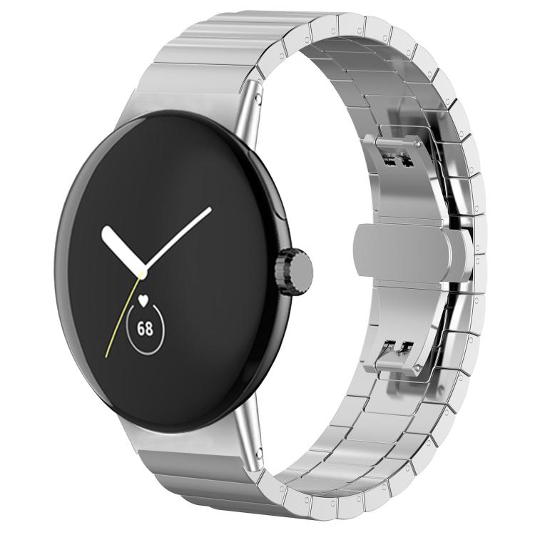 For Google Pixel Watch 4 / 3 45mm xDfind One-bead Bamboo Solid Stainless Steel Watch Band