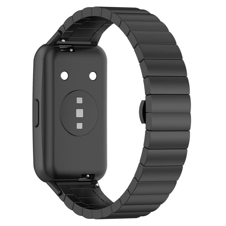 For Huawei Band 10 / 9 / 8 14mm xDfind One-bead Bamboo Solid Stainless Steel Watch Band