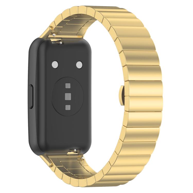 For Huawei Band 10 / 9 / 8 14mm xDfind One-bead Bamboo Solid Stainless Steel Watch Band