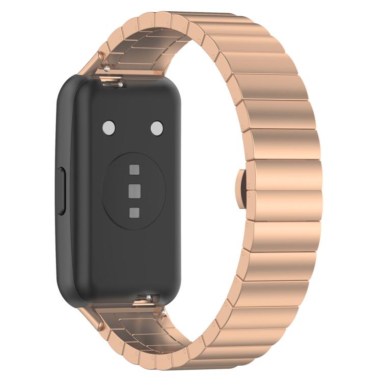 For Huawei Band 10 / 9 / 8 14mm xDfind One-bead Bamboo Solid Stainless Steel Watch Band