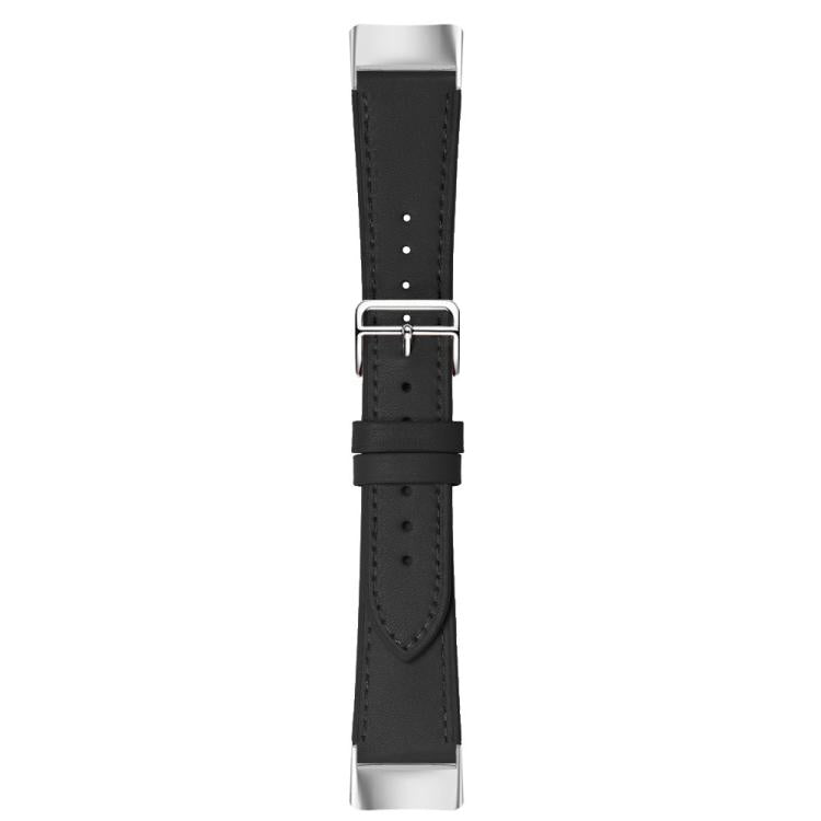 For Fitbit Charge 6 / 5 Cowhide Leather Watch Band