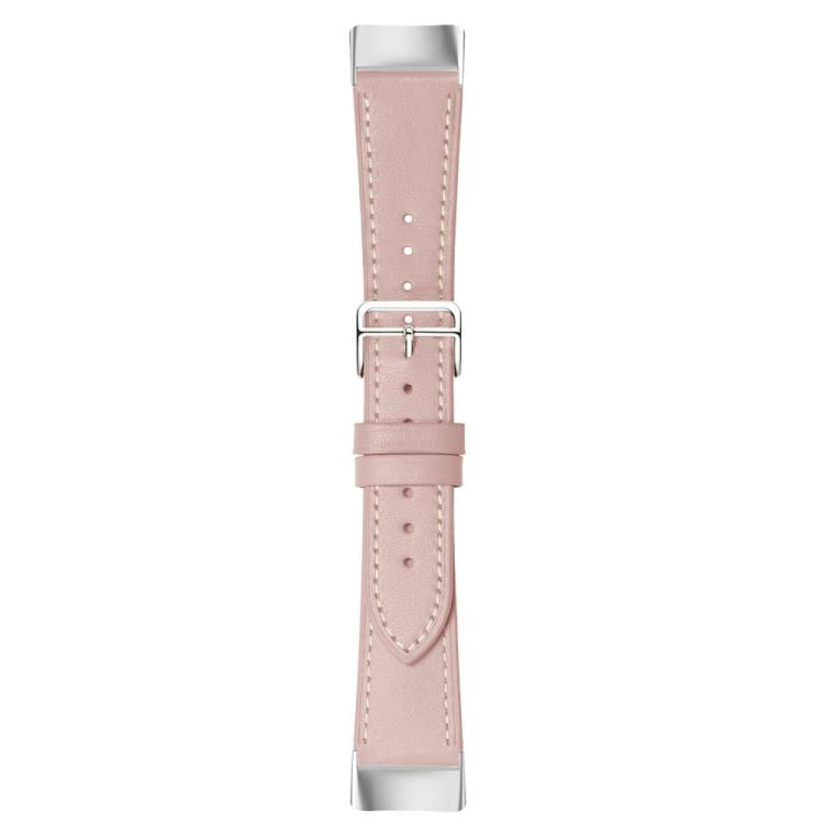 For Fitbit Charge 6 / 5 Cowhide Leather Watch Band