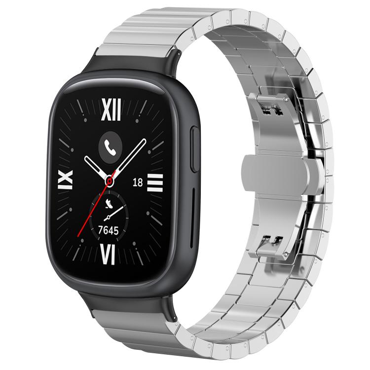 For Honor Watch 4 TMA-L19 20mm xDfind One-bead Bamboo Solid Stainless Steel Watch Band