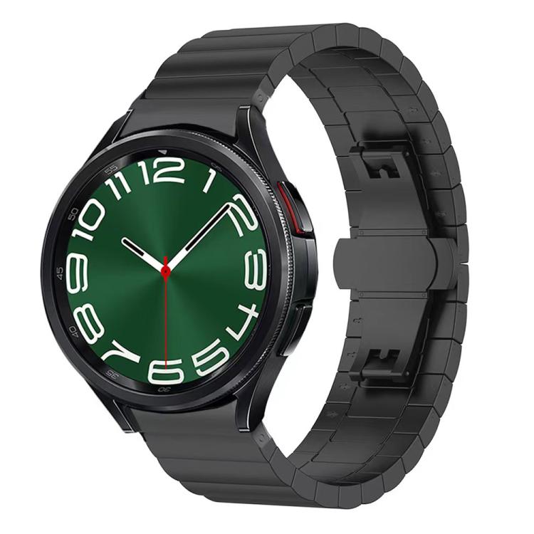 For Samsung Galaxy Watch 7 / 6 / 5 / FE 20mm xDfind One-bead Bamboo Solid Stainless Steel Watch Band