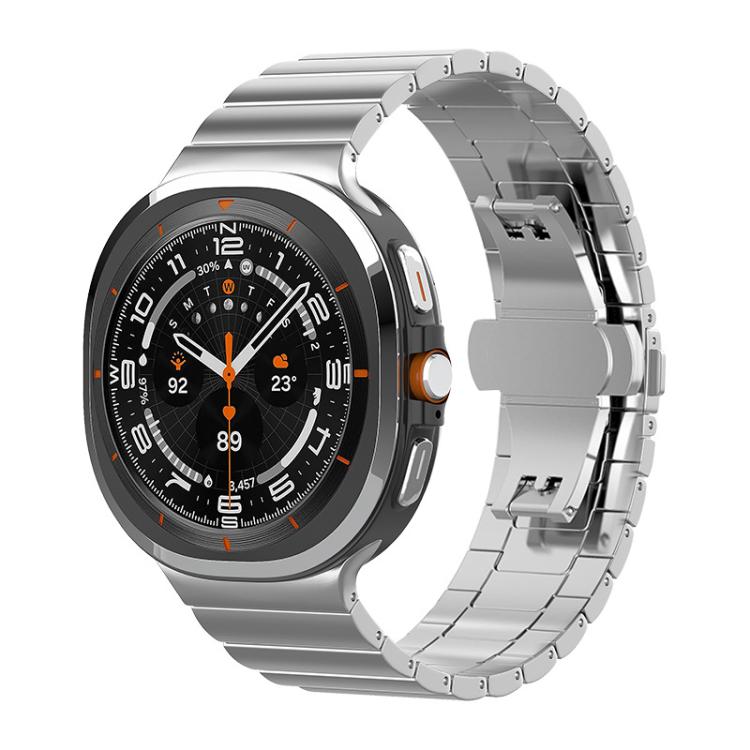 For Samsung Galaxy Watch8 / Wacth8 Classic 22mm xDfind One-bead Bamboo Solid Stainless Steel Watch Band