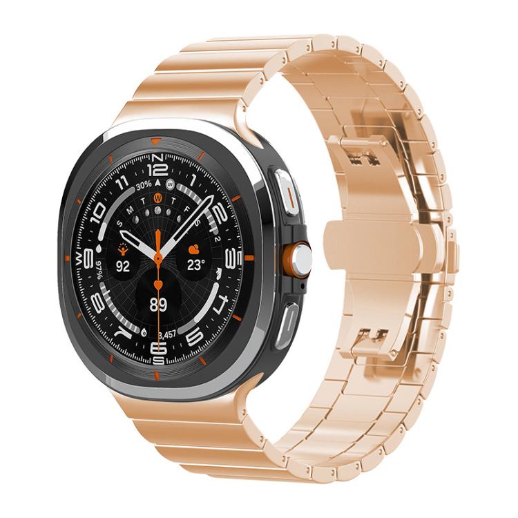 For Samsung Galaxy Watch8 / Wacth8 Classic 22mm xDfind One-bead Bamboo Solid Stainless Steel Watch Band
