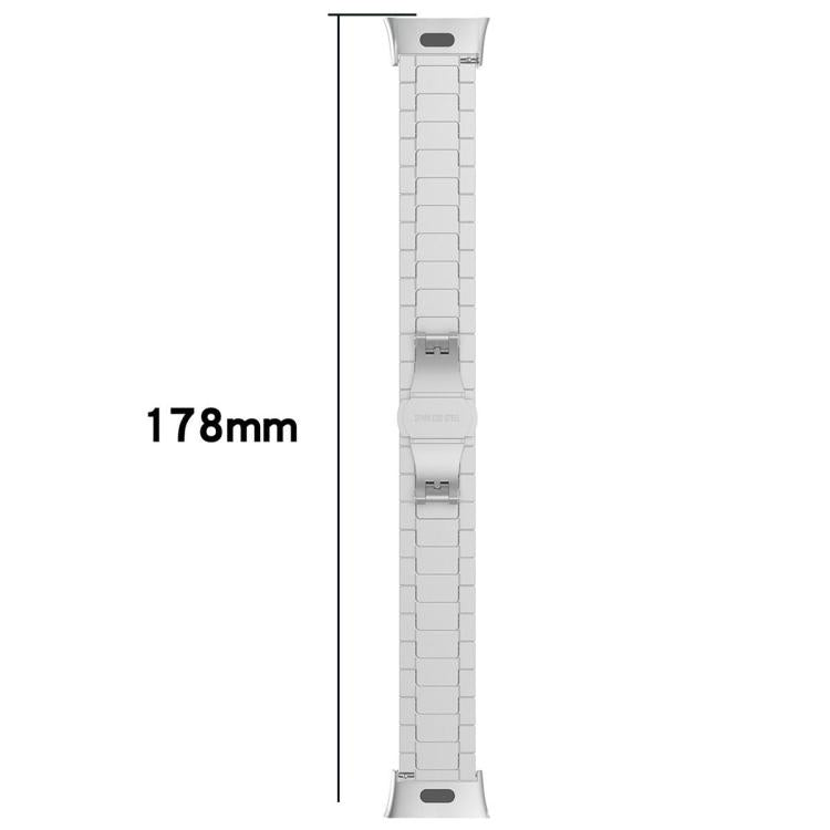 For Xiaomi Smart Band 10 / 9 / 8 NFC 14mm xDfind One-bead Bamboo Solid Stainless Steel Watch Band