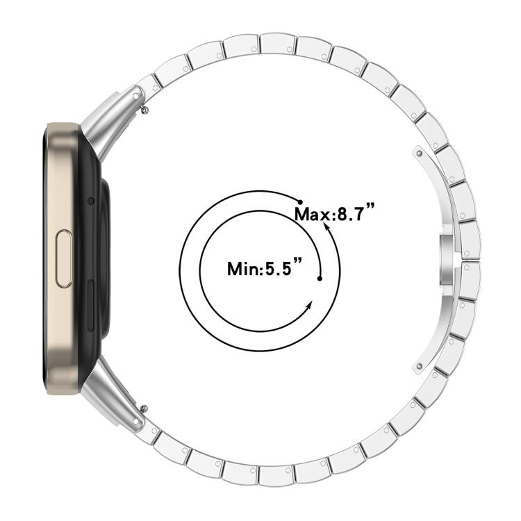 For Xiaomi Smart Band 10 / 9 / 8 NFC 14mm xDfind One-bead Bamboo Solid Stainless Steel Watch Band