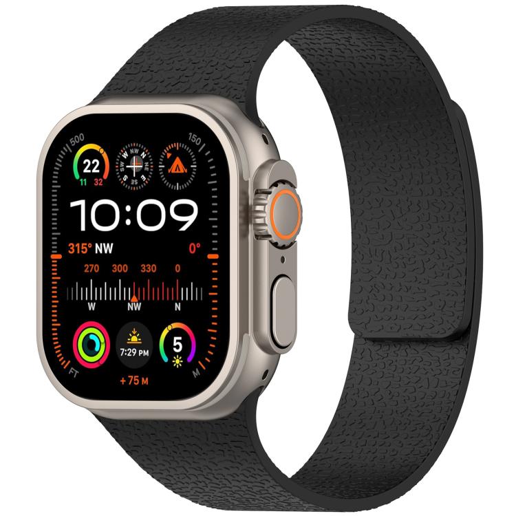 For Apple Watch 38 / 40 / 41 / S10 42mm xDfind Litchi Texture Magnetic Silicone Watch Band