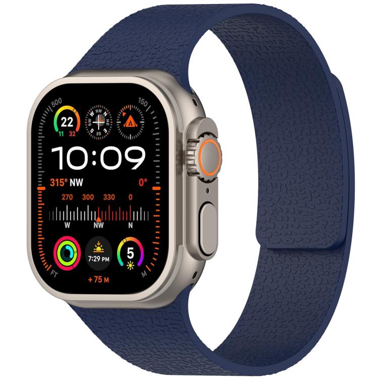 For Apple Watch 38 / 40 / 41 / S10 42mm xDfind Litchi Texture Magnetic Silicone Watch Band