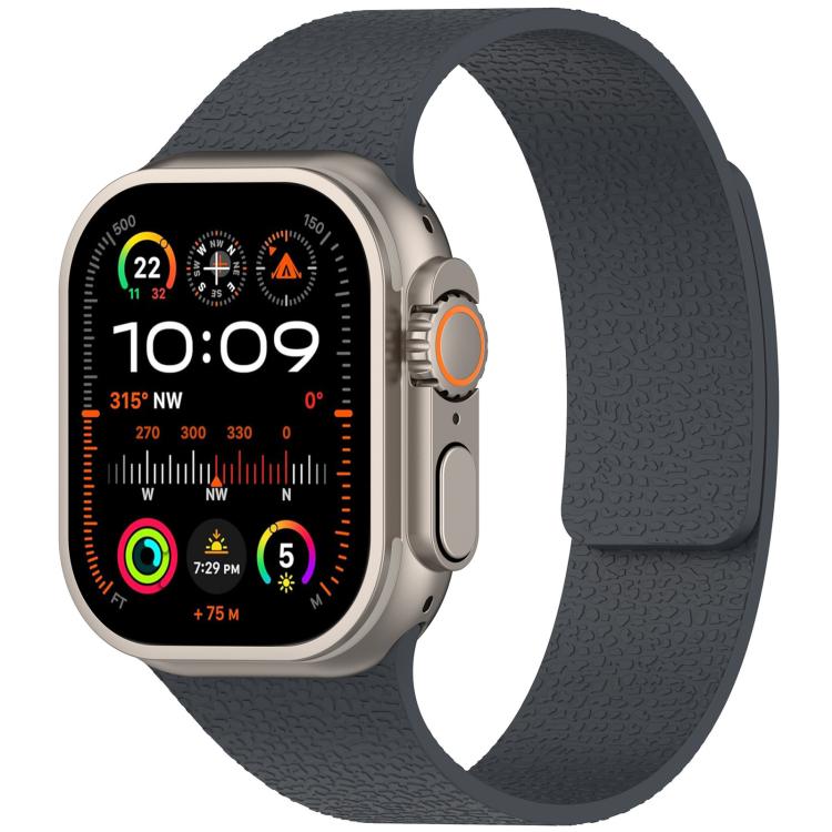 For Apple Watch 38 / 40 / 41 / S10 42mm xDfind Litchi Texture Magnetic Silicone Watch Band