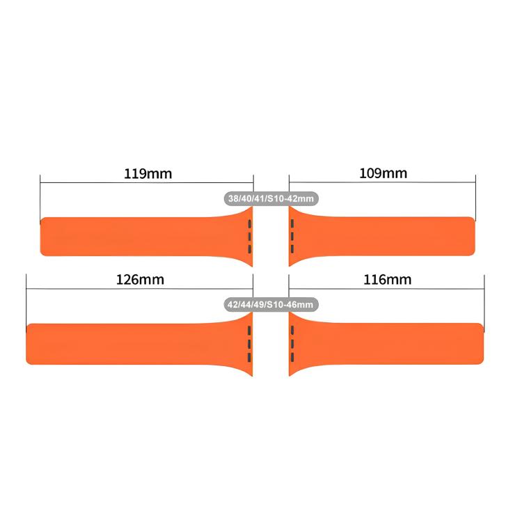 For Apple Watch 38 / 40 / 41 / S10 42mm xDfind Litchi Texture Magnetic Silicone Watch Band