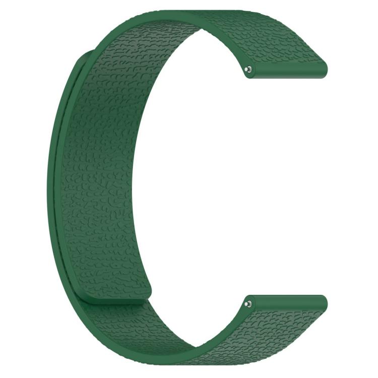 18mm xDfind Flat Head Litchi Texture Magnetic Silicone Watch Band