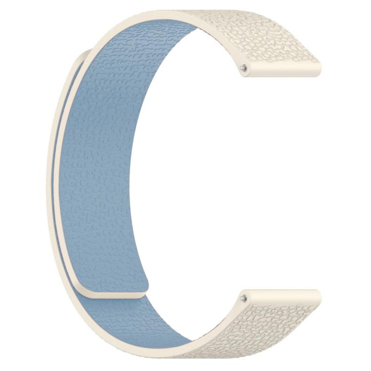 22mm xDfind Flat Head Litchi Texture Magnetic Silicone Watch Band