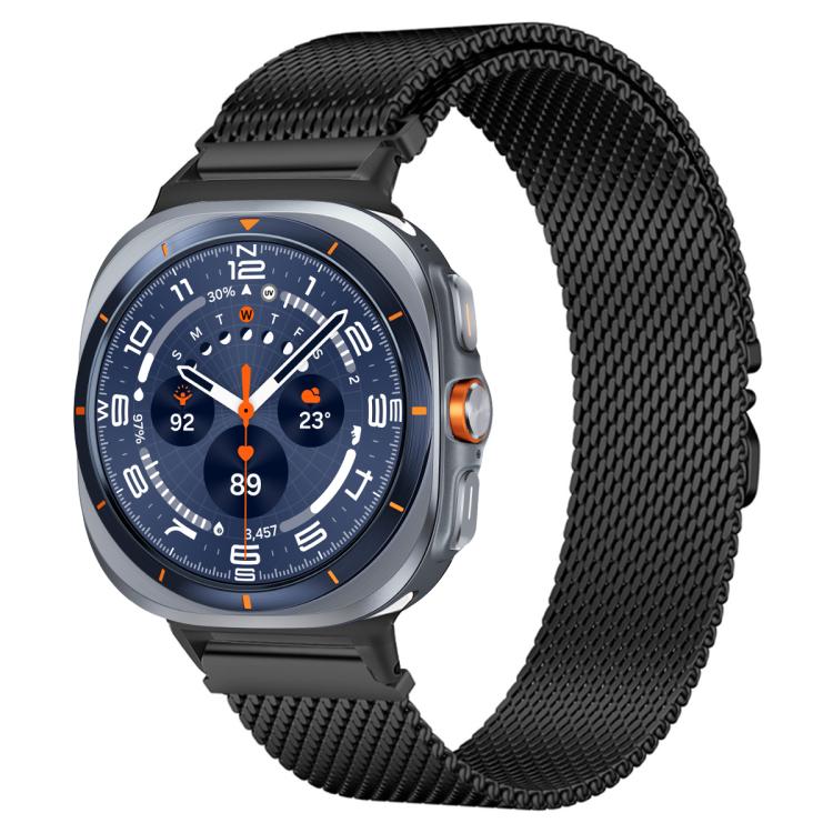 For Samsung Galaxy Watch Ultra / Ultra 2025 xDfind Milanese Parachute Buckle Stainless Steel Watch Band