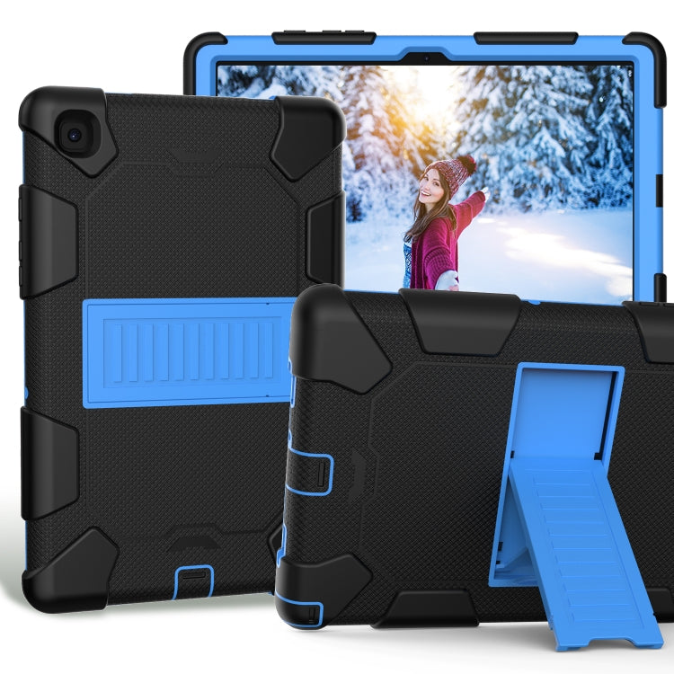 For Samsung Galaxy Tab A7 (2020) T500/T505 Shockproof Two-Color Silicone Protective Case with Holder