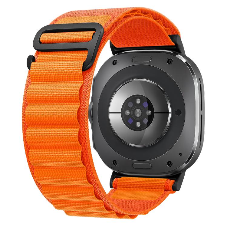 For Samsung Galaxy Watch Ultra 47mm / Ultra 2025 xDfind Black Buckle Loop Nylon Watch Band
