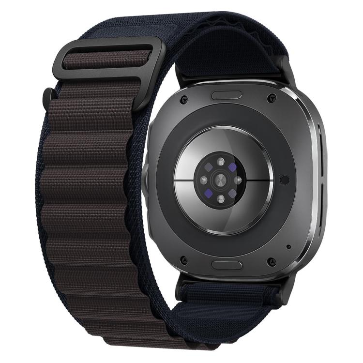 For Samsung Galaxy Watch Ultra 47mm / Ultra 2025 xDfind Black Buckle Loop Nylon Watch Band