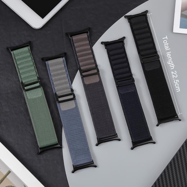 For Samsung Galaxy Watch Ultra 47mm / Ultra 2025 xDfind Black Buckle Loop Nylon Watch Band