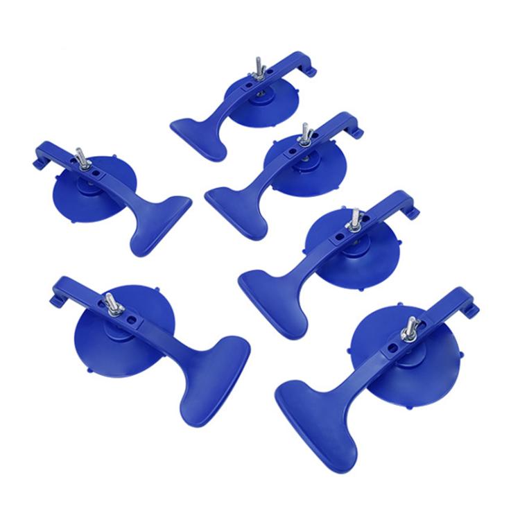 6pcs/Pack Non-marking Suction Clamp Set for Car Glass Windshield Repair - Blue