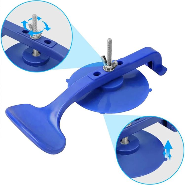 6pcs/Pack Non-marking Suction Clamp Set for Car Glass Windshield Repair - Blue