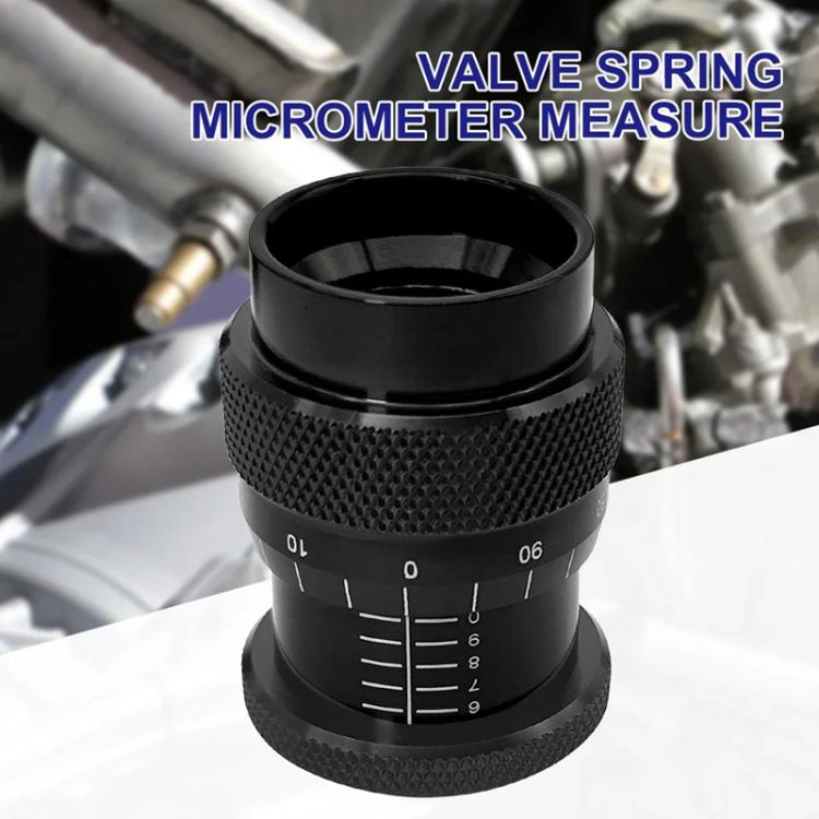 1.600-2.200 inch Valve Spring Height Micrometer Gauge for V8 Engines - Black