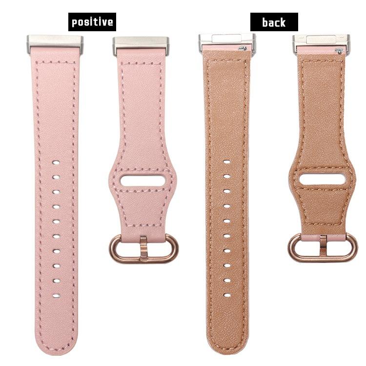 For Fitbit Versa 3 / 4 / Sense 2 Classic Buckle Genuine Leather Watch Band