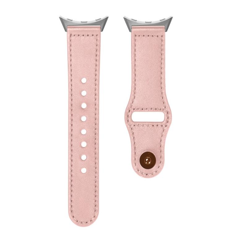 For Google Pixel Watch 4 / 3 45mm Reverse Buckle Genuine Leather Watch Band