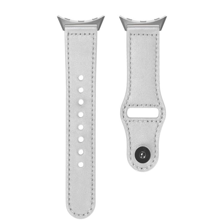 For Google Pixel Watch 4 / 3 45mm Reverse Buckle Genuine Leather Watch Band