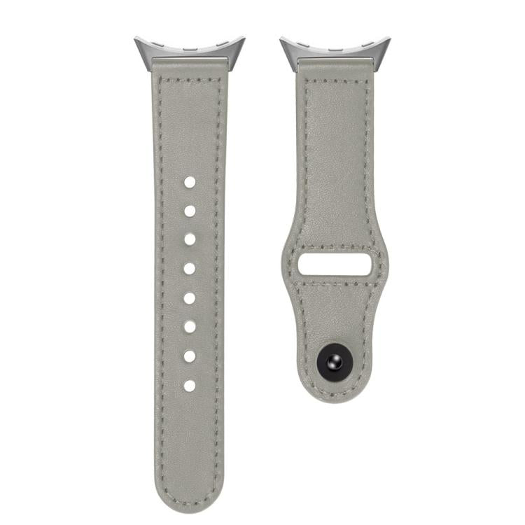 For Google Pixel Watch 4 / 3 45mm Reverse Buckle Genuine Leather Watch Band