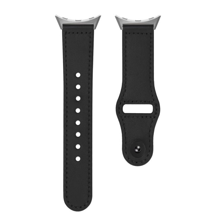 For Google Pixel Watch 4 / 3 / 2 / 1 41mm Reverse Buckle Genuine Leather Watch Band