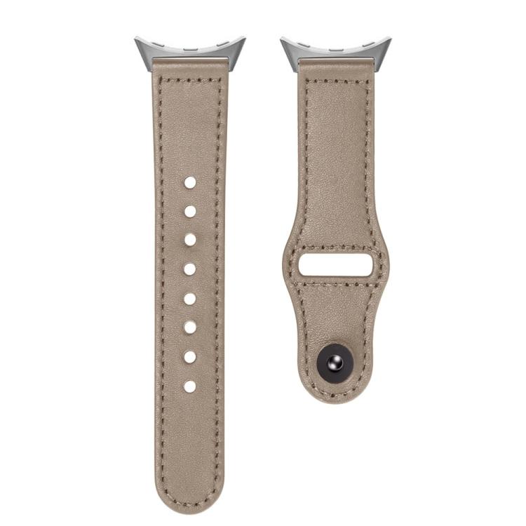 For Google Pixel Watch 4 / 3 / 2 / 1 41mm Reverse Buckle Genuine Leather Watch Band