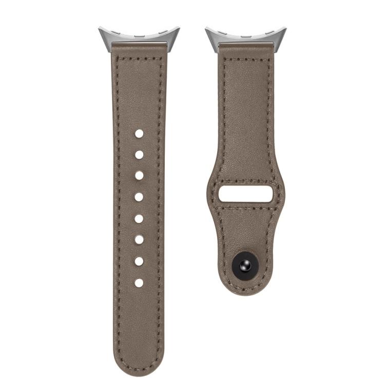 For Google Pixel Watch 4 / 3 / 2 / 1 41mm Reverse Buckle Genuine Leather Watch Band