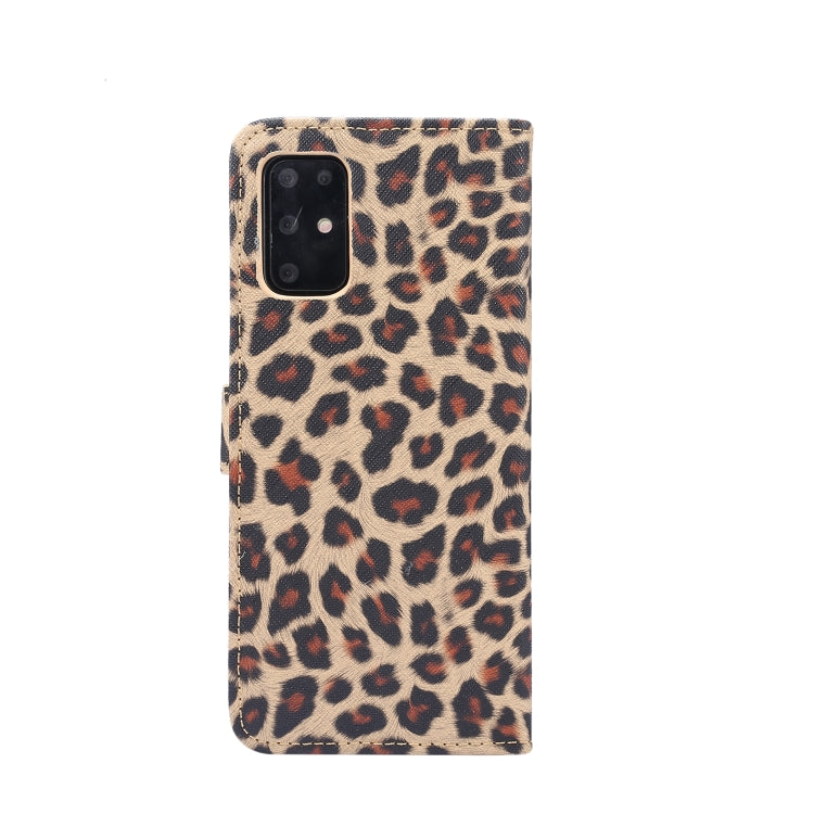 For Samsung Galaxy Note20 Leopard Pattern Horizontal Flip Leather Case with Holder & Card Slots