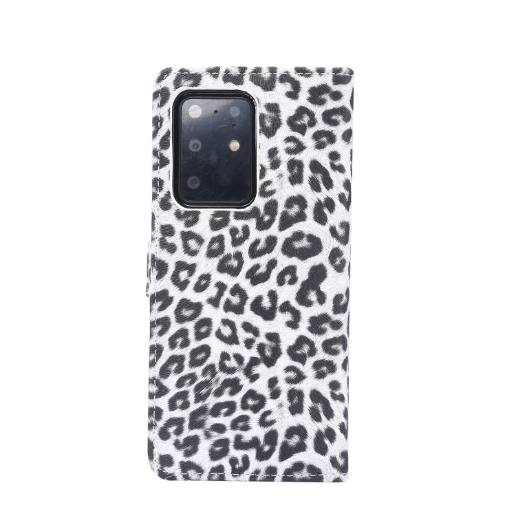 For Samsung Galaxy Note20 Ultra Leopard Pattern Horizontal Flip Leather Case with Holder & Card Slots