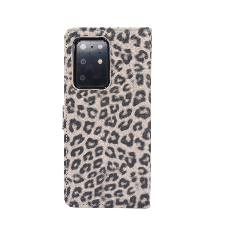For Samsung Galaxy Note20 Ultra Leopard Pattern Horizontal Flip Leather Case with Holder & Card Slots