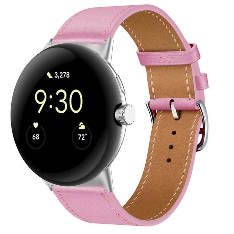 For Google Pixel Watch 4 / 3 45mm Fashionable Genuine Leather Watch Band