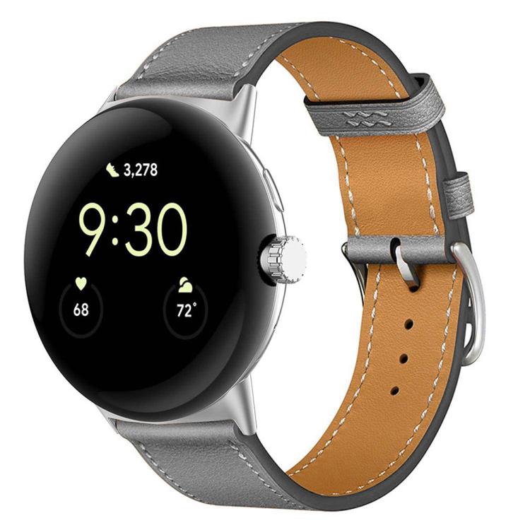 For Google Pixel Watch 4 / 3 45mm Fashionable Genuine Leather Watch Band