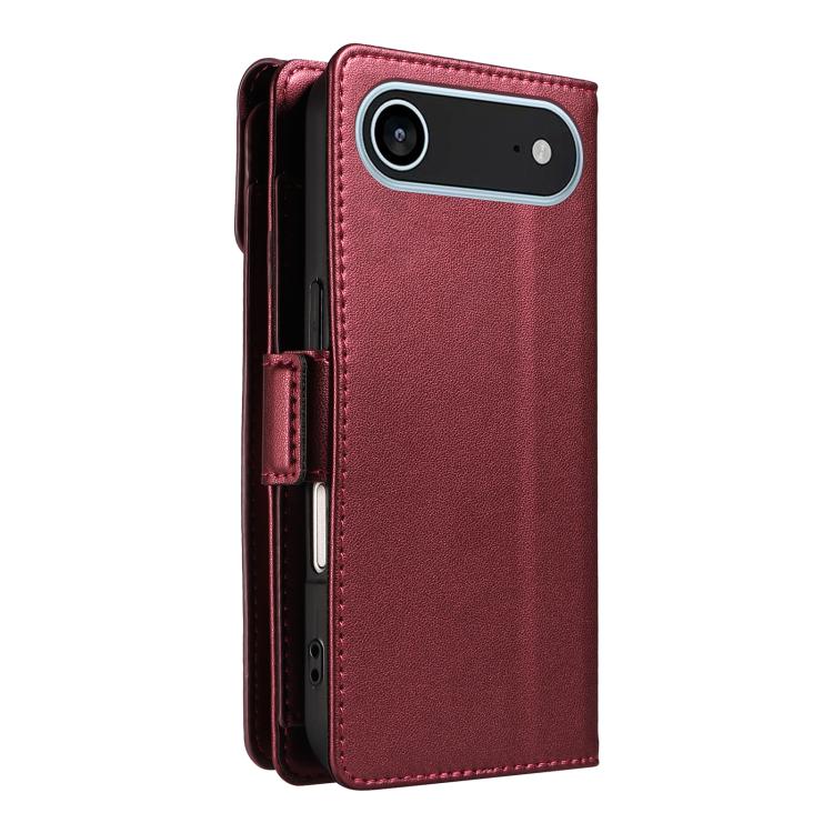 For iPhone Air Multi Card Wallet Leather Phone Case with Strap