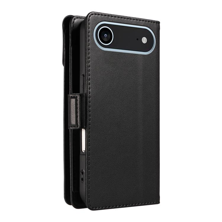 For iPhone Air Multi Card Wallet Leather Phone Case with Strap