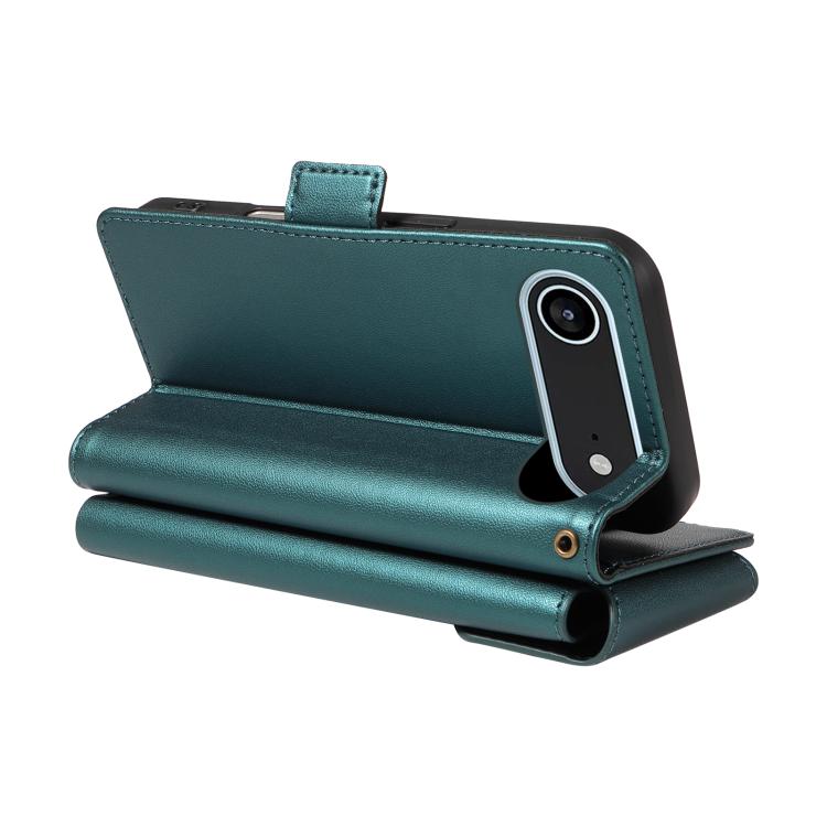 For iPhone Air Multi Card Wallet Leather Phone Case with Strap